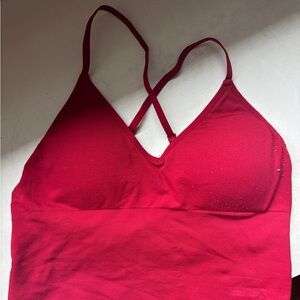 Criss-Cross Sport Crop Tank Top